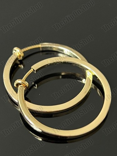 30mm clip hoop earrings - hoop,