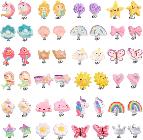 Pairs kids clip earrings - pairs, on