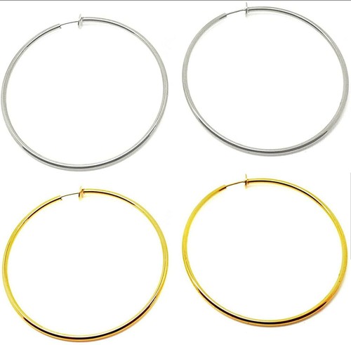 Hoop clip gold on - hoop,