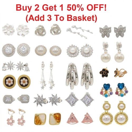 Clip earrings womens non - earrings,
