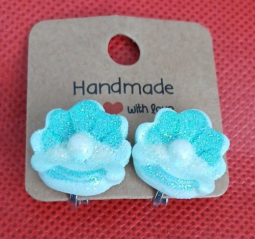Handmade blue white resin - blue,