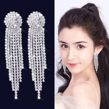 CLIP ON Earrings Crystal