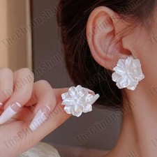 RETRO 1" big WHITE FLOWER