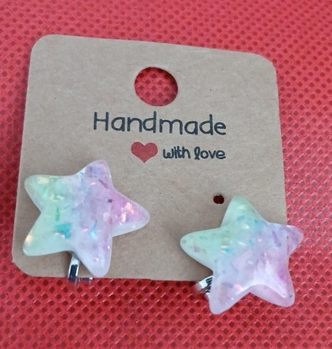 Handmade star shape stud - star,