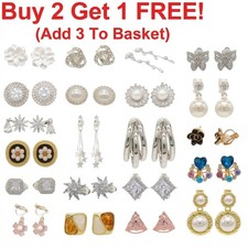 CLIP ON Earrings Womens Non