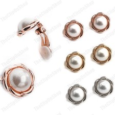 CLIP ON small EARRINGS faux