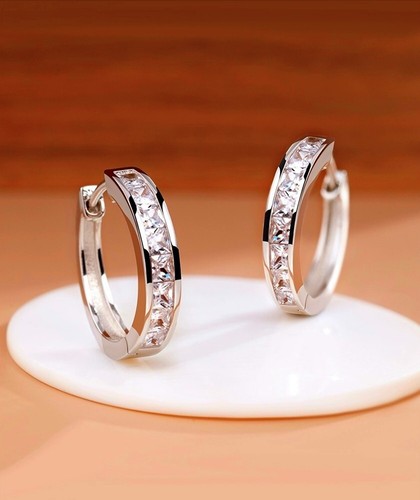 925 sterling silver huggie - sterling,