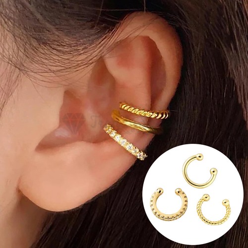 Ear cuff 3pcs set sterling - ear,