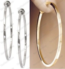CLIP ON 6cm big GOLD/SILVER