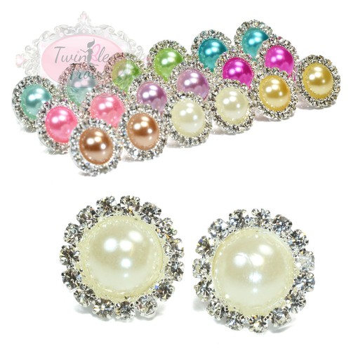 16mm diamante studded faux - 16mm,